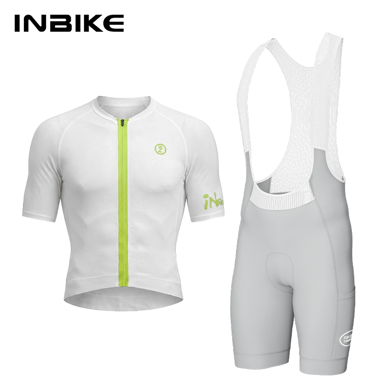 Cycling Bib Shorts - INBIKE Professional Cycling Jersey Short Sleeve