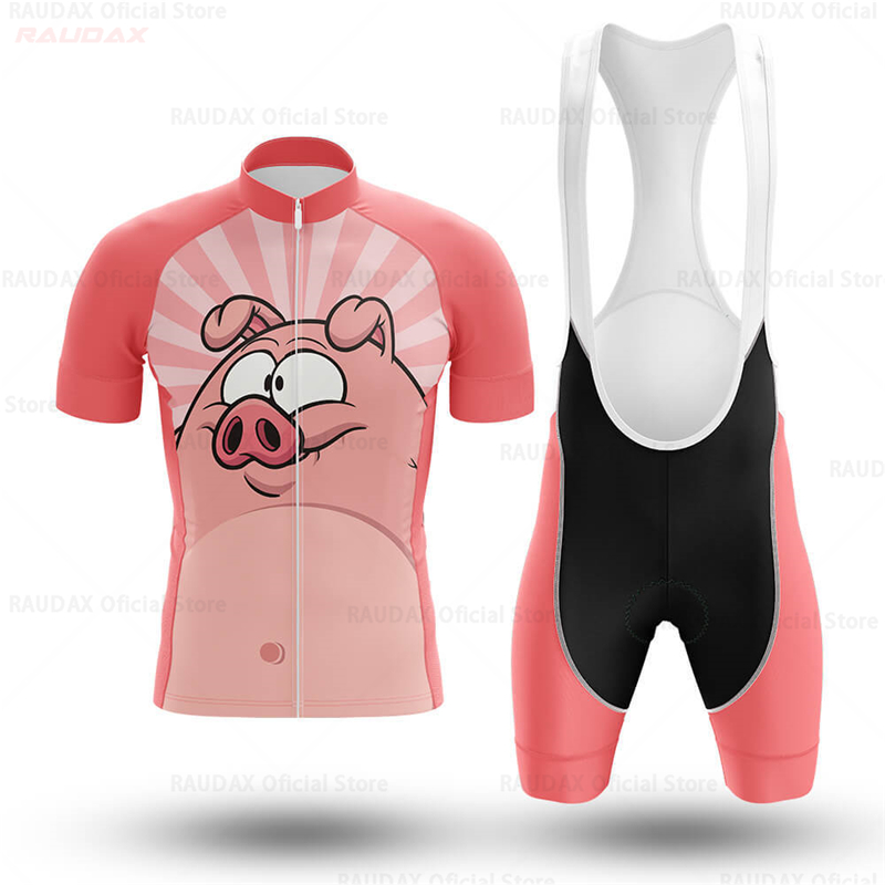 Men's Funny Pig Cartoon Anime  - Cycling Bib Shorts 评论和价格