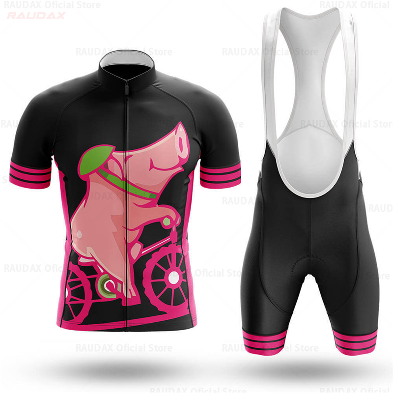 Men's Funny Pig Cartoon Anime  - Cycling Bib Shorts 评论和价格