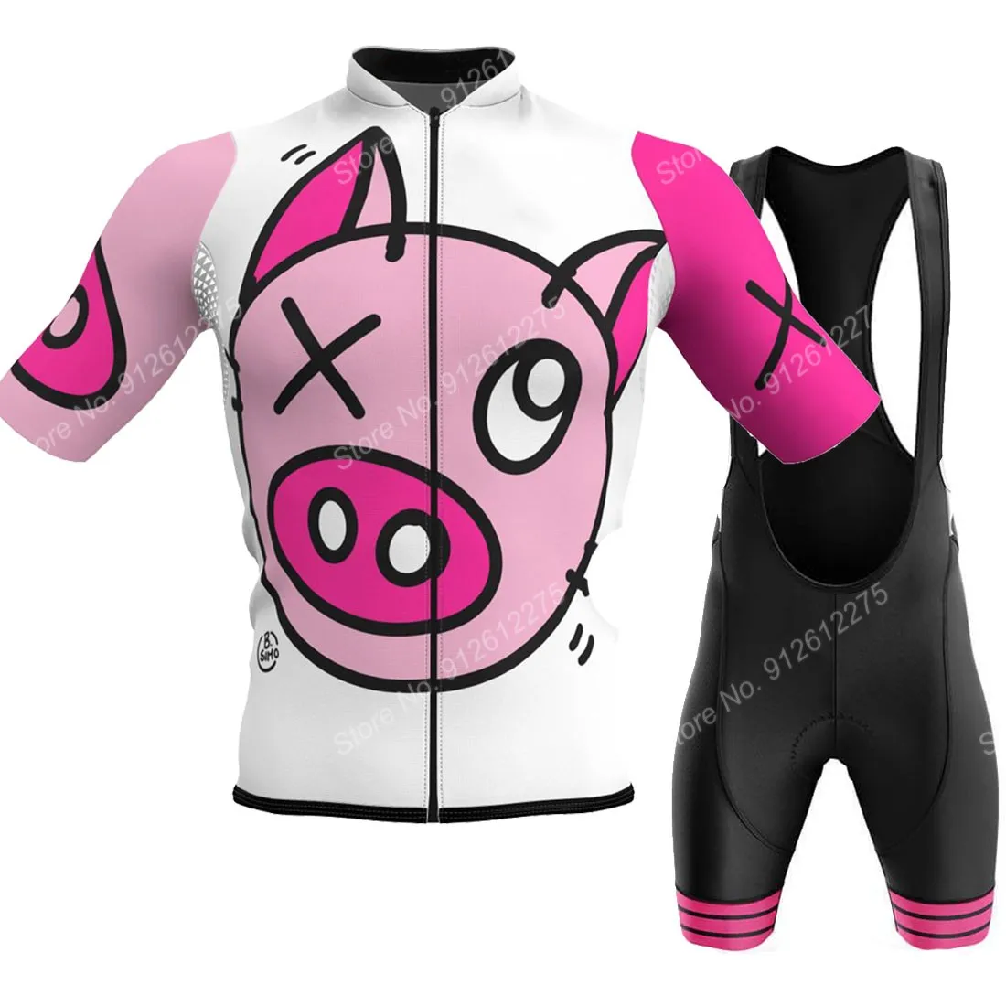 Set Cartoon Comic Pig 2023 Cyc - Cycling Bib Shorts 评论和价格