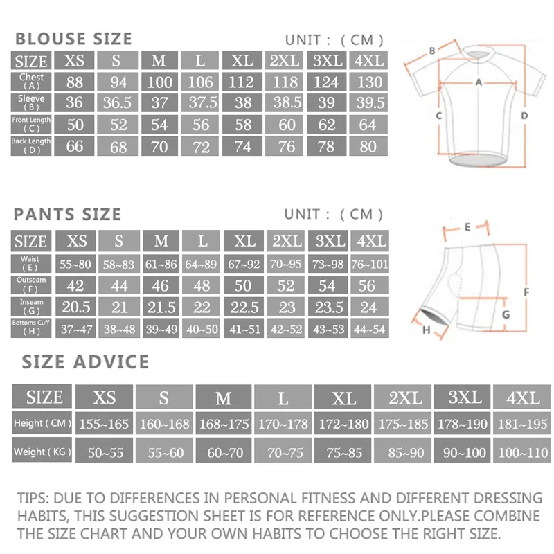 -Pro Cycling Jersey Set, Sport - Cycling Gear Jersey 评论和价格